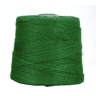 Hennep touw groen 3 mm dik 10 meter