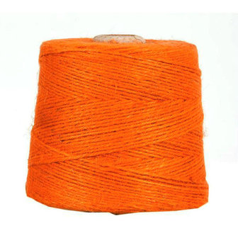 Hennep touw oranje 3 mm dik 10 meter