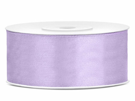 Satijn lint 25 mm lavendel